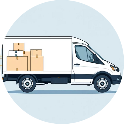 Delivery truck and logistics